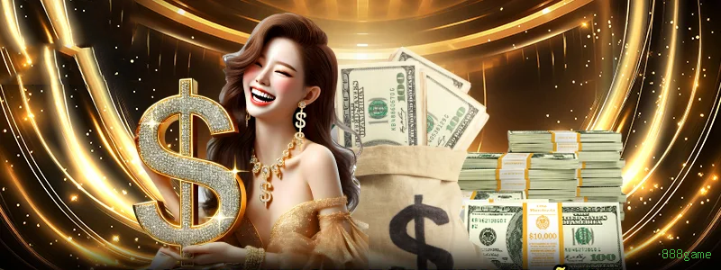 Imagem promocional dos ganhos da 888game